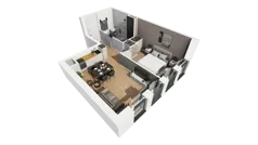 Lokal użytkowy 39,01 m², oferta nr A/222, Esencja - lokale usługowe, Gdańsk, Śródmieście, Dolne Miasto, ul. Kamienna Grobla / Jałmużnicza