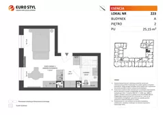 Lokal użytkowy 25,15 m², oferta nr A/223, Esencja - lokale usługowe, Gdańsk, Śródmieście, Dolne Miasto, ul. Kamienna Grobla / Jałmużnicza