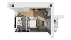1 pokój, mieszkanie 29,41 m², piętro 3, oferta nr A/40, Esencja, Gdańsk, Śródmieście, Dolne Miasto, ul. Kamienna Grobla / Jałmużnicza