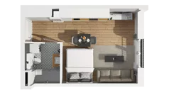 1 pokój, apartament 28,97 m², piętro 1, oferta nr B1/10, Zajezdnia Motława, Gdańsk, Śródmieście, Dolne Miasto, ul. Kurza