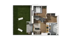 2 pokoje, mieszkanie 38,99 m², piętro 1, oferta nr B2/70, Locus 2 - etap II, Rumia, Janowo, ul. Dąbrowskiego