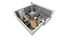 2 pokoje, mieszkanie 47,29 m², piętro 2, oferta nr E/35, Osiedle Synteza bud. E, F, Gdańsk, Piecki-Migowo, Morena, ul. Lema