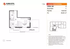 2 pokoje, mieszkanie 38,86 m², piętro 3, oferta nr C/43, Osiedle Orzechowa, Gdynia, Chylonia, ul. Meksykańska/Orzechowa
