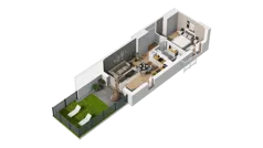 2 pokoje, mieszkanie 40,48 m², piętro 5, oferta nr C/21, Przystań Brzeźno - etap II, Gdańsk, Brzeźno, ul. Uczniowska