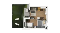 2 pokoje, mieszkanie 39,01 m², parter, oferta nr D/1, Osiedle Warszawska - etap II, Gdańsk, Ujeścisko-Łostowice, Ujeścisko, ul. Warszawska