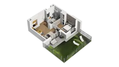 2 pokoje, mieszkanie 39,01 m², parter, oferta nr D/1, Osiedle Warszawska - etap II, Gdańsk, Ujeścisko-Łostowice, Ujeścisko, ul. Warszawska