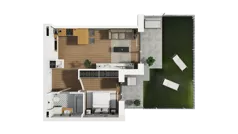 2 pokoje, mieszkanie 38,88 m², parter, oferta nr D/8, Osiedle Warszawska - etap II, Gdańsk, Ujeścisko-Łostowice, Ujeścisko, ul. Warszawska