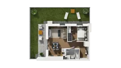 2 pokoje, mieszkanie 39,27 m², parter, oferta nr C/6, Osiedle Warszawska - etap II, Gdańsk, Ujeścisko-Łostowice, Ujeścisko, ul. Warszawska