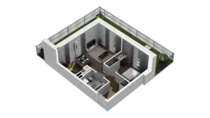 2 pokoje, mieszkanie 39,27 m², parter, oferta nr C/6, Osiedle Warszawska - etap II, Gdańsk, Ujeścisko-Łostowice, Ujeścisko, ul. Warszawska
