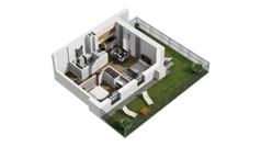 2 pokoje, mieszkanie 39,27 m², parter, oferta nr C/6, Osiedle Warszawska - etap II, Gdańsk, Ujeścisko-Łostowice, Ujeścisko, ul. Warszawska