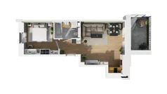 2 pokoje, mieszkanie 39,78 m², parter, oferta nr B/19, Osiedle Warszawska - etap III, Gdańsk, Ujeścisko-Łostowice, Ujeścisko, ul. Warszawska