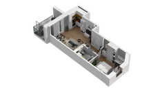 2 pokoje, mieszkanie 39,78 m², parter, oferta nr B/19, Osiedle Warszawska - etap III, Gdańsk, Ujeścisko-Łostowice, Ujeścisko, ul. Warszawska