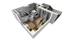 2 pokoje, mieszkanie 38,68 m², parter, oferta nr F/1, Osiedle Warszawska - etap I, Gdańsk, Ujeścisko-Łostowice, Ujeścisko, ul. Warszawska
