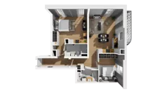 3 pokoje, mieszkanie 74,06 m², piętro 2, oferta nr A/25, Esencja, Gdańsk, Śródmieście, Dolne Miasto, ul. Kamienna Grobla / Jałmużnicza