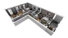 3 pokoje, mieszkanie 80,62 m², piętro 3, oferta nr A/30, Esencja, Gdańsk, Śródmieście, Dolne Miasto, ul. Kamienna Grobla / Jałmużnicza