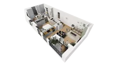 3 pokoje, mieszkanie 67,44 m², piętro 4, oferta nr A/49, Esencja, Gdańsk, Śródmieście, Dolne Miasto, ul. Kamienna Grobla / Jałmużnicza