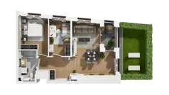 3 pokoje, mieszkanie 48,76 m², piętro 4, oferta nr B1/42, Zajezdnia Motława, Gdańsk, Śródmieście, Dolne Miasto, ul. Kurza