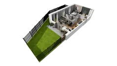 3 pokoje, mieszkanie 50,57 m², parter, oferta nr E/10, Osiedle Synteza bud. E, F, Gdańsk, Piecki-Migowo, Morena, ul. Lema