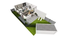 3 pokoje, mieszkanie 54,74 m², parter, oferta nr E/11, Osiedle Synteza bud. E, F, Gdańsk, Piecki-Migowo, Morena, ul. Lema