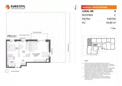 3 pokoje, mieszkanie 51,33 m², piętro 1, oferta nr C/17, Osiedle Orzechowa, Gdynia, Chylonia, ul. Meksykańska/Orzechowa