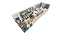 3 pokoje, mieszkanie 54,64 m², piętro 2, oferta nr C9/11, Konstelacja - etap III, Gdynia, Pogórze, ul. Paderewskiego