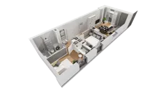 3 pokoje, mieszkanie 54,64 m², piętro 2, oferta nr C9/11, Konstelacja - etap III, Gdynia, Pogórze, ul. Paderewskiego