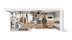 3 pokoje, mieszkanie 60,33 m², piętro 2, oferta nr C9/34, Konstelacja - etap III, Gdynia, Pogórze, ul. Paderewskiego