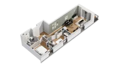 3 pokoje, mieszkanie 55,70 m², piętro 1, oferta nr C16/11, Konstelacja - etap IV, Gdynia, Pogórze, ul. Paderewskiego