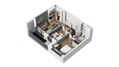 3 pokoje, mieszkanie 50,26 m², piętro 2, oferta nr D/20, Osiedle Warszawska - etap II, Gdańsk, Ujeścisko-Łostowice, Ujeścisko, ul. Warszawska