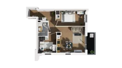 3 pokoje, mieszkanie 61,10 m², piętro 2, oferta nr C/23, Osiedle Warszawska - etap II, Gdańsk, Ujeścisko-Łostowice, Ujeścisko, ul. Warszawska
