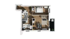 3 pokoje, mieszkanie 60,94 m², piętro 3, oferta nr C/31, Osiedle Warszawska - etap II, Gdańsk, Ujeścisko-Łostowice, Ujeścisko, ul. Warszawska