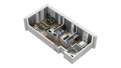 3 pokoje, mieszkanie 54,87 m², piętro 1, oferta nr B/29, Osiedle Warszawska - etap III, Gdańsk, Ujeścisko-Łostowice, Ujeścisko, ul. Warszawska