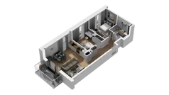 3 pokoje, mieszkanie 54,87 m², piętro 1, oferta nr B/29, Osiedle Warszawska - etap III, Gdańsk, Ujeścisko-Łostowice, Ujeścisko, ul. Warszawska
