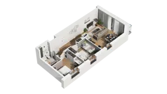 3 pokoje, mieszkanie 54,87 m², piętro 1, oferta nr B/29, Osiedle Warszawska - etap III, Gdańsk, Ujeścisko-Łostowice, Ujeścisko, ul. Warszawska