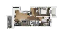 3 pokoje, mieszkanie 52,21 m², piętro 1, oferta nr B/30, Osiedle Warszawska - etap III, Gdańsk, Ujeścisko-Łostowice, Ujeścisko, ul. Warszawska
