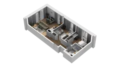 3 pokoje, mieszkanie 54,88 m², piętro 2, oferta nr B/35, Osiedle Warszawska - etap III, Gdańsk, Ujeścisko-Łostowice, Ujeścisko, ul. Warszawska