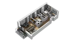 3 pokoje, mieszkanie 54,88 m², piętro 2, oferta nr B/35, Osiedle Warszawska - etap III, Gdańsk, Ujeścisko-Łostowice, Ujeścisko, ul. Warszawska