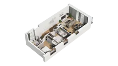 3 pokoje, mieszkanie 54,88 m², piętro 2, oferta nr B/35, Osiedle Warszawska - etap III, Gdańsk, Ujeścisko-Łostowice, Ujeścisko, ul. Warszawska