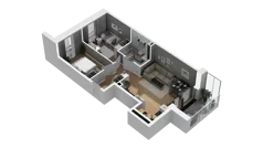 3 pokoje, mieszkanie 52,21 m², piętro 2, oferta nr B/36, Osiedle Warszawska - etap III, Gdańsk, Ujeścisko-Łostowice, Ujeścisko, ul. Warszawska