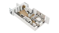 3 pokoje, mieszkanie 52,75 m², piętro 4, oferta nr B/48, Osiedle Warszawska - etap III, Gdańsk, Ujeścisko-Łostowice, Ujeścisko, ul. Warszawska