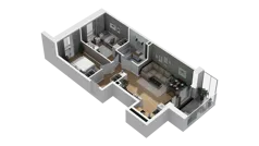 3 pokoje, mieszkanie 52,75 m², piętro 4, oferta nr B/48, Osiedle Warszawska - etap III, Gdańsk, Ujeścisko-Łostowice, Ujeścisko, ul. Warszawska