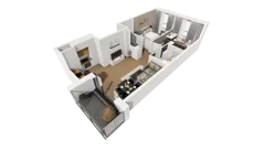 3 pokoje, mieszkanie 54,37 m², piętro 5, oferta nr E/54, Osiedle Warszawska - etap I, Gdańsk, Ujeścisko-Łostowice, Ujeścisko, ul. Warszawska