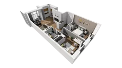 3 pokoje, mieszkanie 54,37 m², piętro 5, oferta nr E/54, Osiedle Warszawska - etap I, Gdańsk, Ujeścisko-Łostowice, Ujeścisko, ul. Warszawska