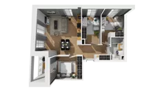 4 pokoje, mieszkanie 65,29 m², piętro 2, oferta nr A/24, Esencja, Gdańsk, Śródmieście, Dolne Miasto, ul. Kamienna Grobla / Jałmużnicza