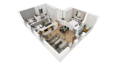4 pokoje, mieszkanie 65,29 m², piętro 2, oferta nr A/24, Esencja, Gdańsk, Śródmieście, Dolne Miasto, ul. Kamienna Grobla / Jałmużnicza