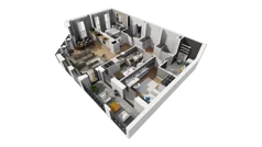 4 pokoje, mieszkanie 89,62 m², piętro 3, oferta nr A/34, Esencja, Gdańsk, Śródmieście, Dolne Miasto, ul. Kamienna Grobla / Jałmużnicza