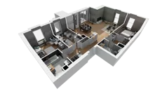 4 pokoje, mieszkanie 108,58 m², piętro 5, oferta nr A/56, Esencja, Gdańsk, Śródmieście, Dolne Miasto, ul. Kamienna Grobla / Jałmużnicza