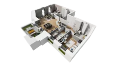 4 pokoje, mieszkanie 108,58 m², piętro 5, oferta nr A/56, Esencja, Gdańsk, Śródmieście, Dolne Miasto, ul. Kamienna Grobla / Jałmużnicza