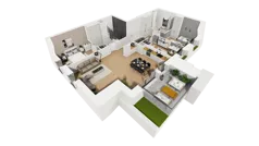 4 pokoje, mieszkanie 108,58 m², piętro 5, oferta nr A/56, Esencja, Gdańsk, Śródmieście, Dolne Miasto, ul. Kamienna Grobla / Jałmużnicza