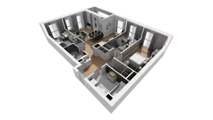 4 pokoje, mieszkanie 85,84 m², piętro 2, oferta nr A/79, Esencja, Gdańsk, Śródmieście, Dolne Miasto, ul. Kamienna Grobla / Jałmużnicza